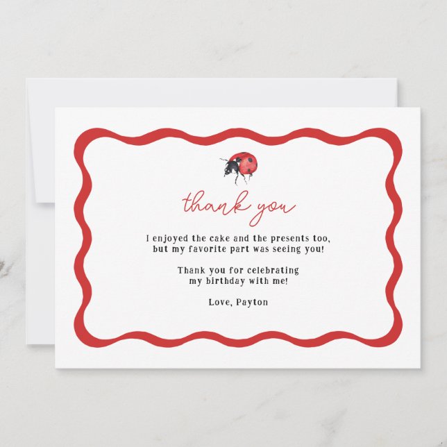 Little Ladybug Birthday Tack (Framsida)