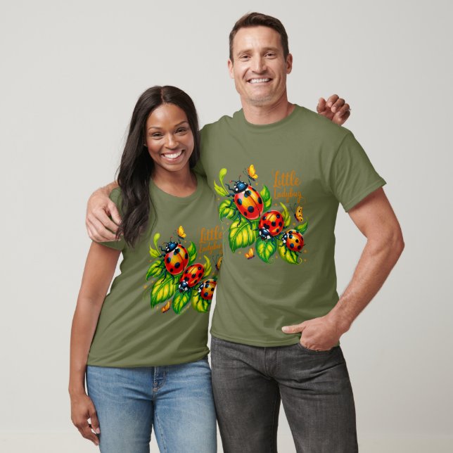 Little Ladybug Colorful Insekt Design T Shirt (Unisex)