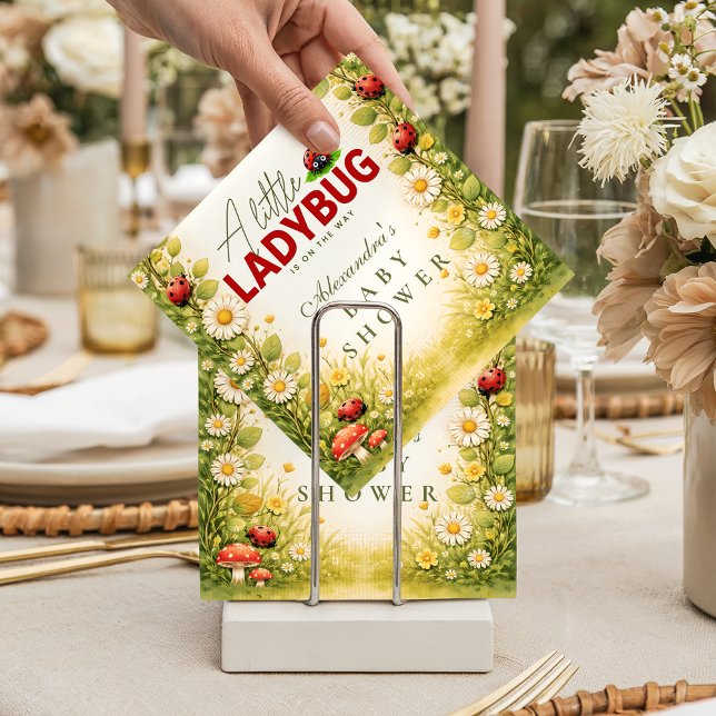 Little Ladybug Garden Baby Shower Pappersservett (Skapare uppladdad)