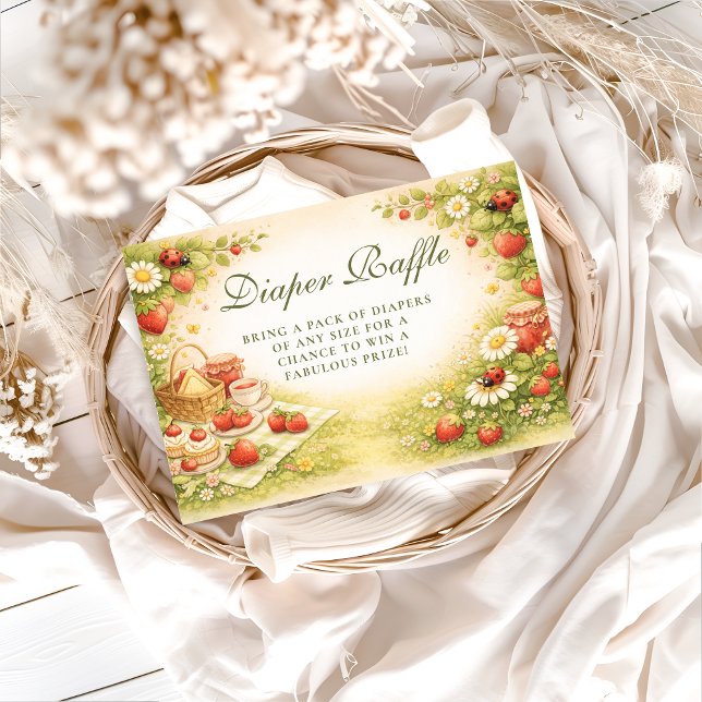 Little Ladybug Garden Diapper Raffle Tilläggskort (Skapare uppladdad)