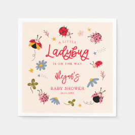 Little Ladybug Insekt Baby Shower Pappersservett