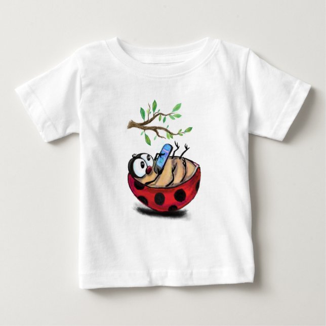 Little Ladybug med Mobila Baby T-Shirt Vår (Framsida)
