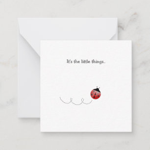 Little Ladybug Mini Tackkort Card Anteckningskort