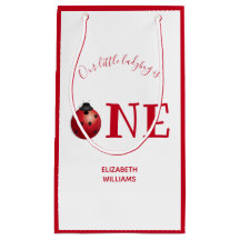 Little Ladybug One First Birthday Red White