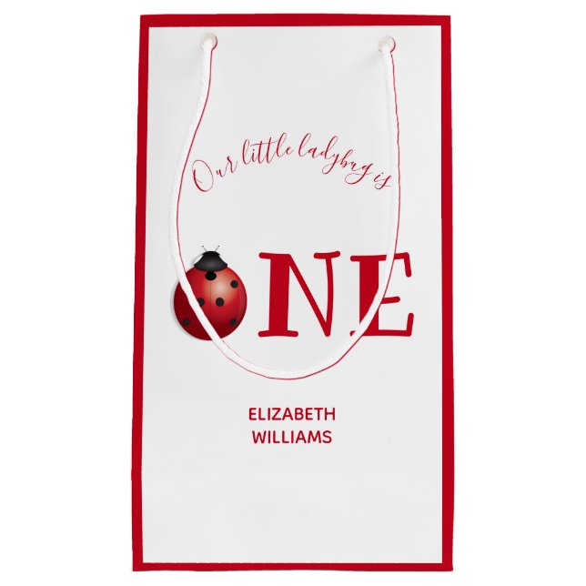 Little Ladybug One First Birthday Red White (Framsidan)