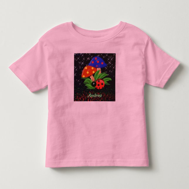 Little Ladybug, Personlig Småbarn T-Shirt (Framsida)