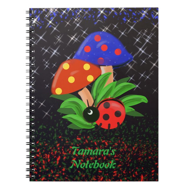 Little Ladybug Spiral Notebook Anteckningsbok (Framsidan)