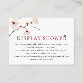 Little Ladybug Visning Shower Baby Shower Tilläggskort