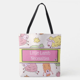 Little Lamb Baby Diaper Bag Tygkasse