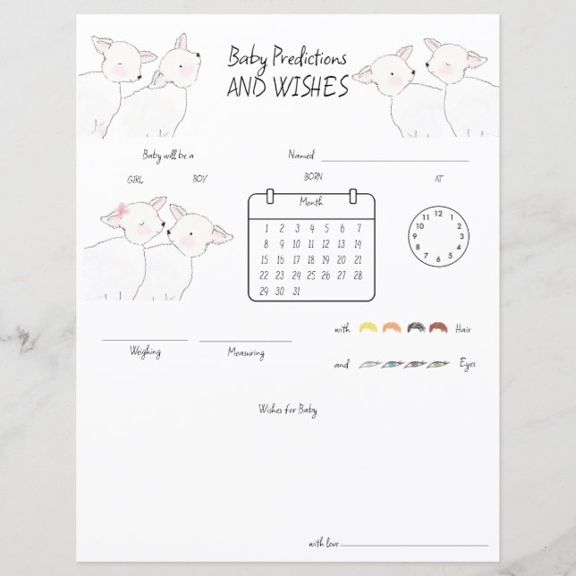Little Lamb Baby Shower (Framsida)