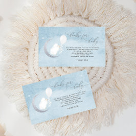 Little Lamb Baby Shower Bok-begäran Tilläggskort