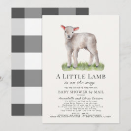 Little Lamb Baby Shower by Mail Inbjudningar