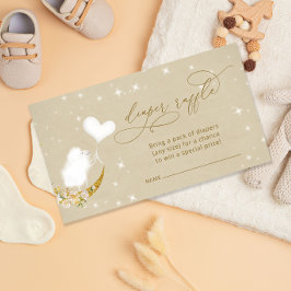 Little Lamb Baby Shower Diaper Raffle Biljett Tilläggskort