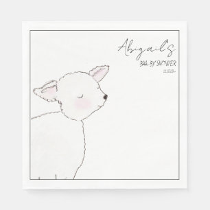 Little Lamb Baby Shower Pappersservett