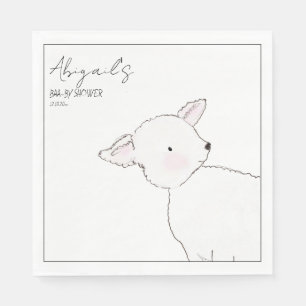 Little Lamb Baby Shower Pappersservett