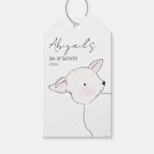 Little Lamb Baby Shower Presentetikett