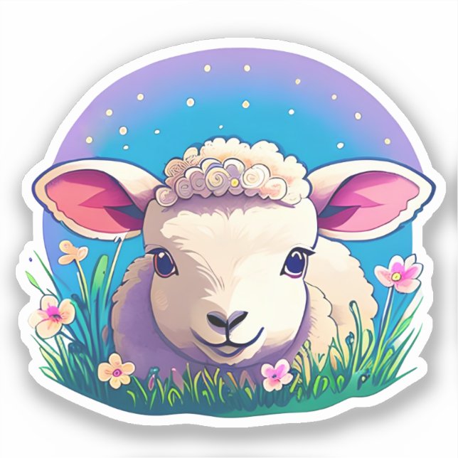 Little Lamb Klistermärken (Framsida)