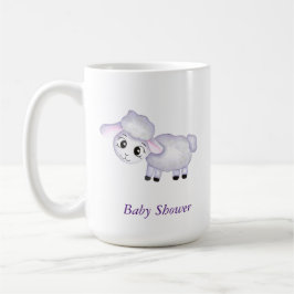 Little Lamb Sheep Baby Shower positiv Kaffemugg