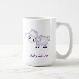 Little Lamb Sheep Baby Shower positiv Kaffemugg