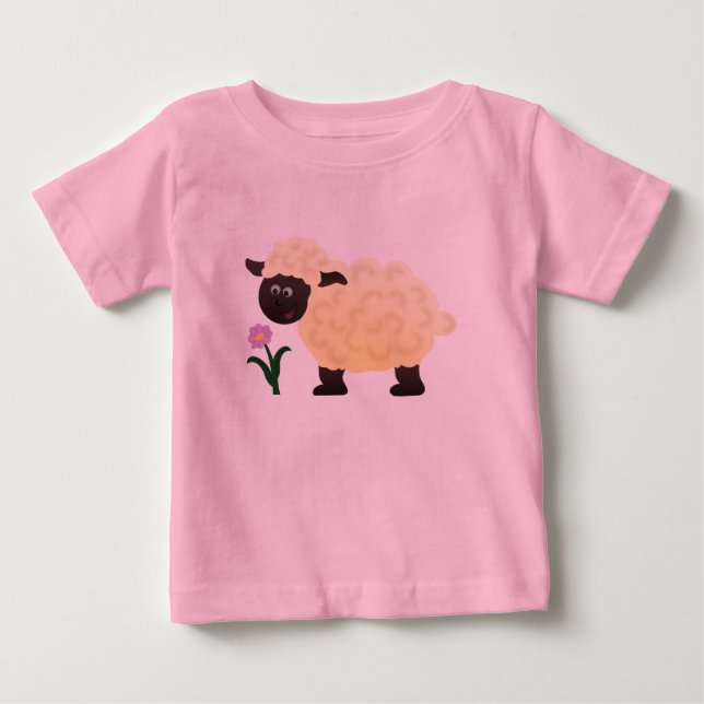 Little Lamb Tutu Shirt T Shirt (Framsida)