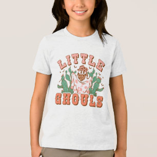 Little Land Ghouls Halloween Ghost Typography T Shirt