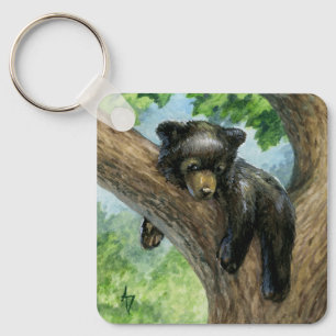 Little Lazy Bear Nyckelring