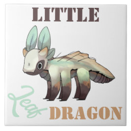 Little leaf Dragon Kakelplatta