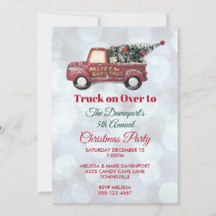 Little Leksak Lastbil God jul Party Inbjudningar