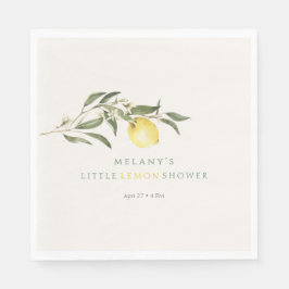 Little Lemon Citrus Baby Shower Pappersservett