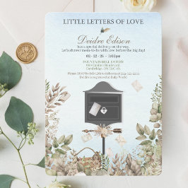 Little Letters Of Love Baby Shower Invitation Inbjudningar