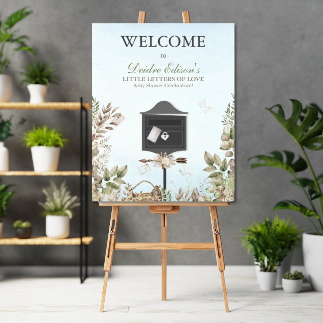 Little Letters OF Love Baby Shower Welcome Sign Poster (Skapare uppladdad)