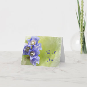 Little Lila blommor Bröllop Bridesmaid Tack Kort