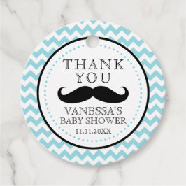 Little Lil'Man Mustache Boy Shower Gift Gåvor Etiketter