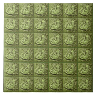 Little Lizard Vintage Tile Kakelplatta