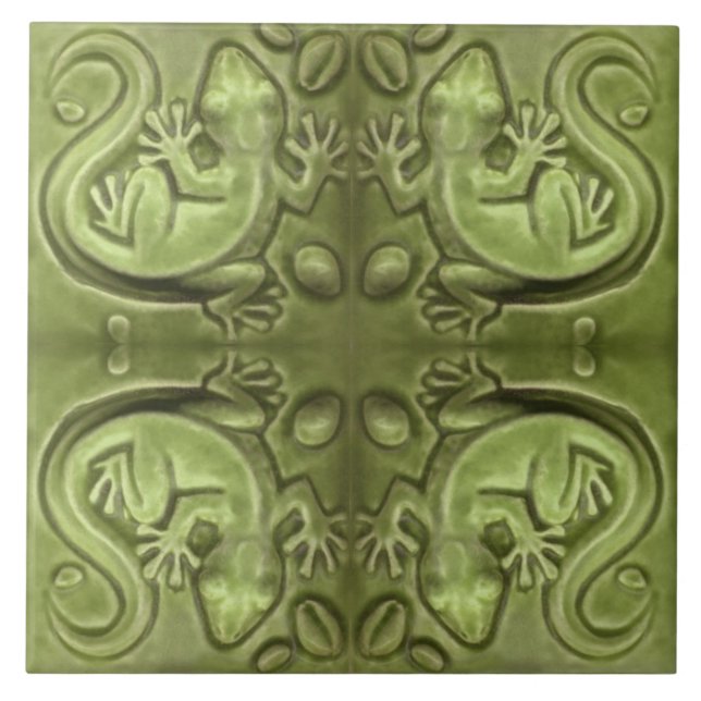Little Lizard Vintage Tile Kakelplatta (Framsidan)