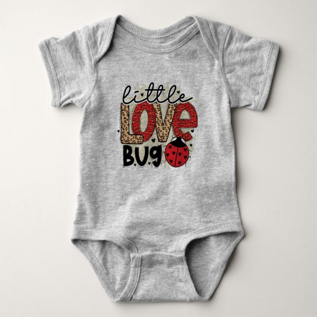 Little Love Bug Alla hjärtans dag  T Shirt (Framsida)