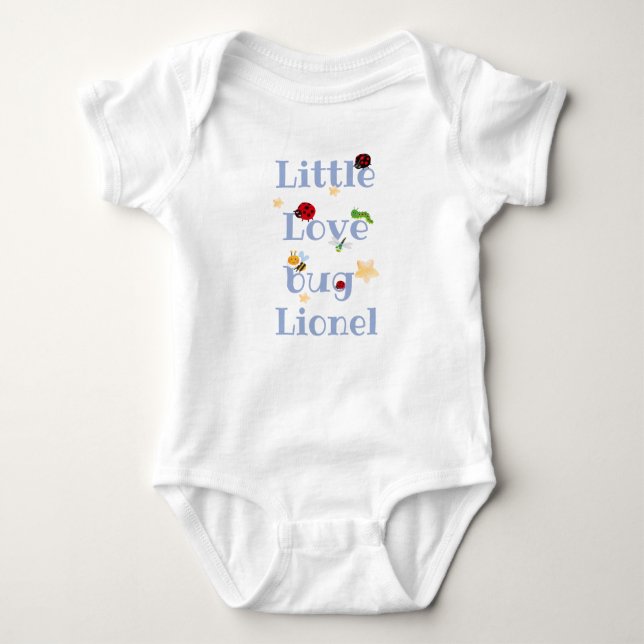 Little love bug - baby name t shirt (Framsida)