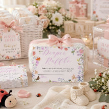 Little Love Bug Baby Shower Blöja Raffle