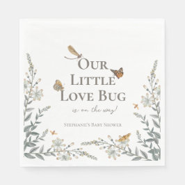Little Love Bug Baby Shower Gender Neutral Napkins Pappersservett