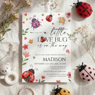 Little Love Bug Baby Shower Inbjudan