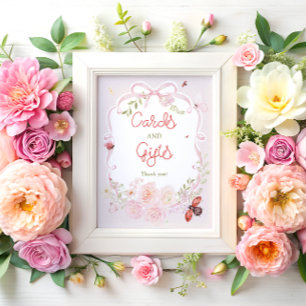Little Love Bug Blommiga Bink-kort och presenter Poster
