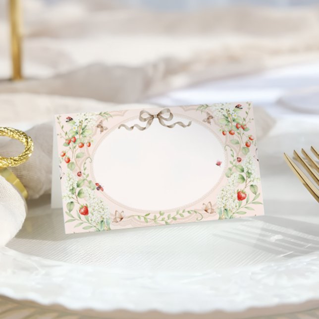 Little Love Bug Nature Place Card Placeringskort (Skapare uppladdad)