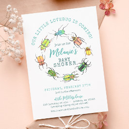 Little Lovebug Baby Shower Inbjudningar