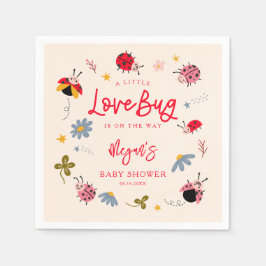 Little Lovebug Insekt Baby Shower Pappersservett