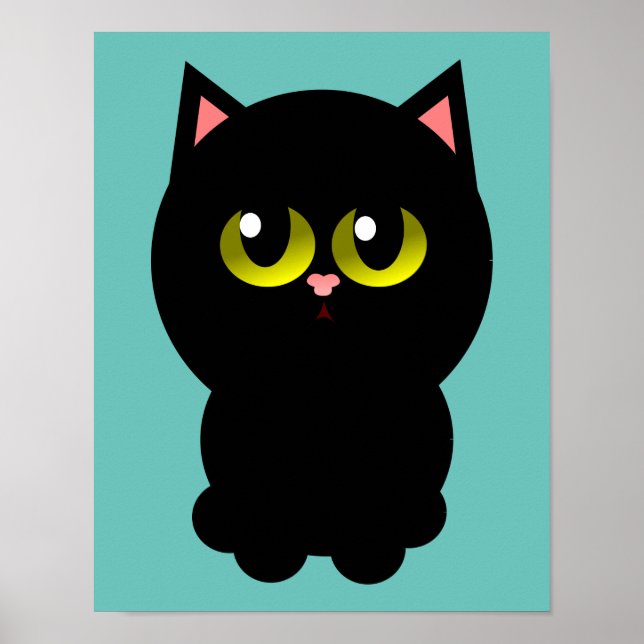 Little Lucky Black Cat Poster (Framsidan)