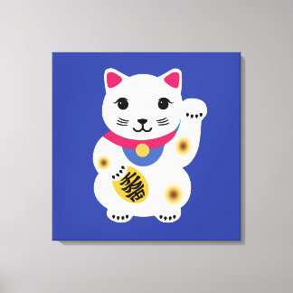 Little Lucky Cat Art Canvas
