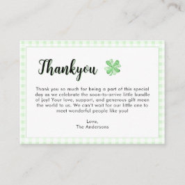 Little Lucky Charm Baby Shower Tack Card Tilläggskort