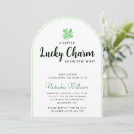 Little Lucky Charm | St Patrick's Baby Shower Arch Inbjudningar