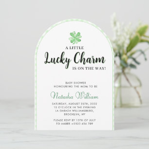 Little Lucky Charm St Patrick's Baby Shower Arch Inbjudningar