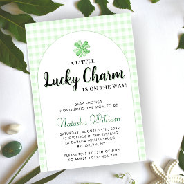 Little Lucky Charm | St patrick's day Baby Shower Inbjudningar